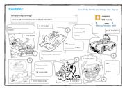 English Worksheet: Present Continuous (negative form)