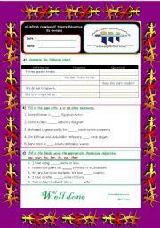 English worksheet: Simple present + a or an + possessive adjectives