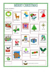 English Worksheet: Christmas vocabulary