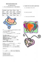 English Worksheet: A LOVE SONG