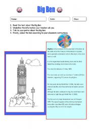 English Worksheet: Big Ben