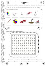 English Worksheet: TOYS