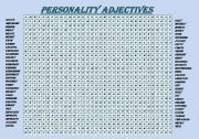 English Worksheet: personality adjectives - wordsearch (fully editable with key)