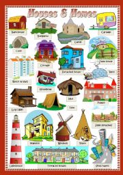 English Worksheet: HOUSES & HOMES