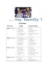 Speaking Test - Present Simpleand Prsent Continuous