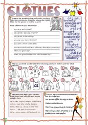 English Worksheet: Clothes