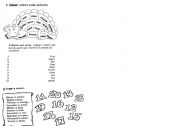 English Worksheet: Colours & numbers