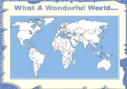 English Worksheet: What a wonderful world