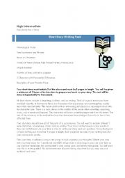 English Worksheet: Short Story 
