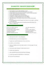 English Worksheet: passive voice