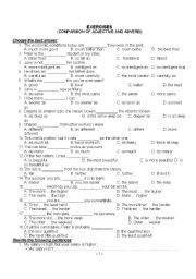 English Worksheet: comparison