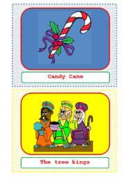 English Worksheet: Christmas flashcards 3/3