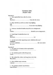 English Worksheet: Passive Voice