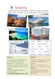 English Worksheet: Role-play. Travelling. continuous present tense