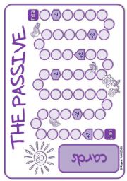 THE BOARD: Passive voice / tenses / adverbs of frequency / irregular verbs / modals - worksheet OR speaking activity (purple series)