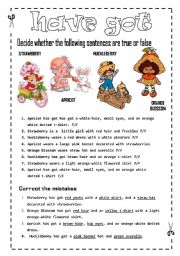 English Worksheet: HAVE GOT - FULLY EDITABLE