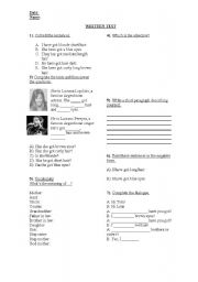 English Worksheet: have got test