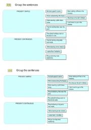 English Worksheet: Present Simple or Continuous