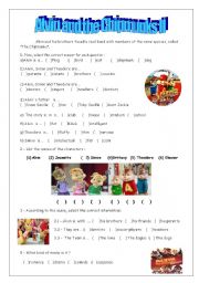 English Worksheet: Alvin and the Chipmunks II