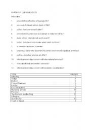 English worksheet: film matching exercise