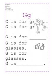 English worksheet: ABC handwriting