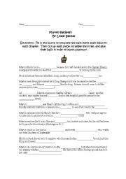 English Worksheet: Marvin Redpost