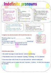 Indefinite pronouns