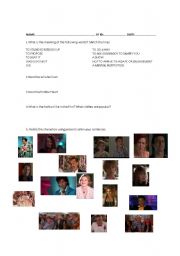 English Worksheet: THE WEDDING SINGER