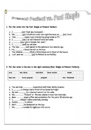 English Worksheet: Present Perfect worksheet