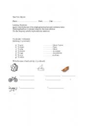 English Worksheet: Test: Present Continuos