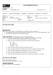 English Worksheet: lesson plan: parts of the body