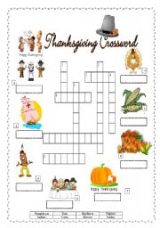 Thanksgiving crossword