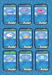 English Worksheet: Ocean Cards Comparatives III