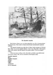 English worksheet: Spanish Armada