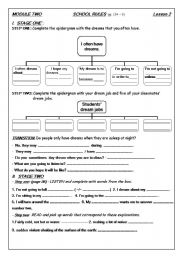 English Worksheet: School rules