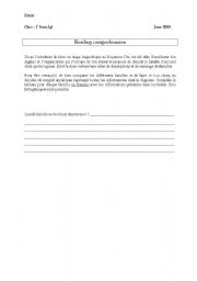 English worksheet: Reading comprehension - The Family