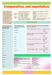 Comparatives and superlatives