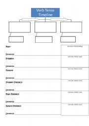 English Worksheet: Verb Tense Notes