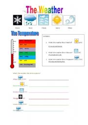 English Worksheet: THE WEATHER