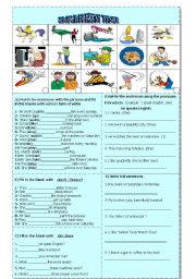 Simple present tense for elementary level