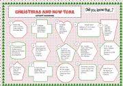English Worksheet: Advent Calendar and 2 exercises
