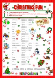 English Worksheet: CHRISTMAS FUN