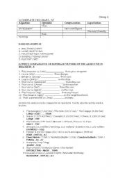 English Worksheet: comparative and superlative