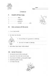 English worksheet: Present Simple