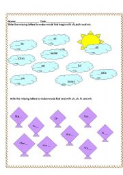 English worksheet: Phonics( Ch,Sh,Th and Wh)