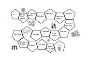 English Worksheet: Tenses revision board game