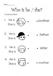 He is / She is