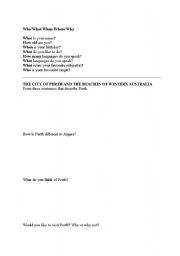 English Worksheet: Describing cities