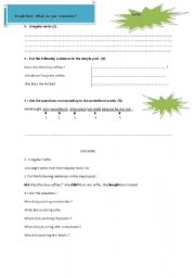 English worksheet: SIMPLE PAST : MINI TEST