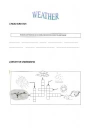 English worksheet: WEATHER